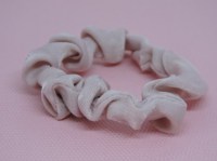 kleine roze scrunchie